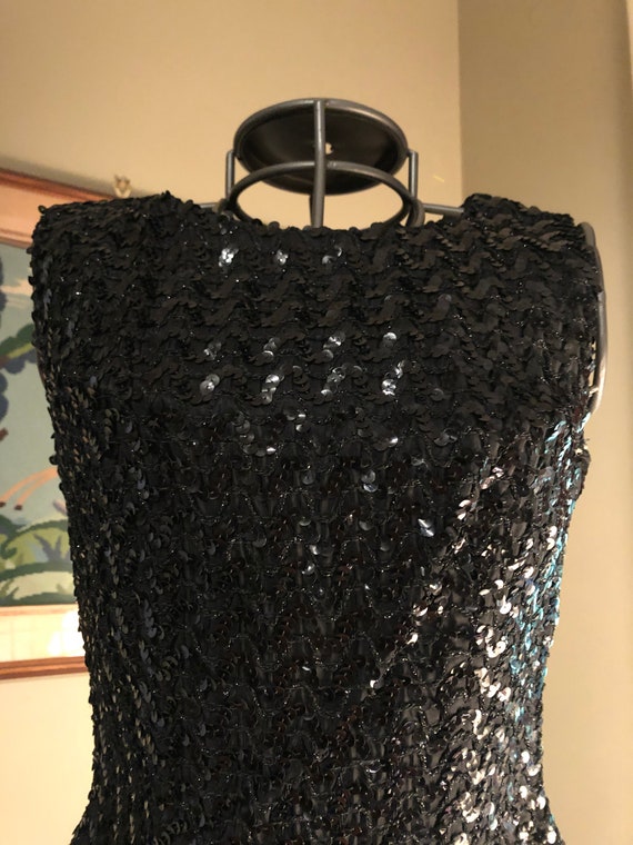 Late 1950s/early 1960s black sequin shell - image 9