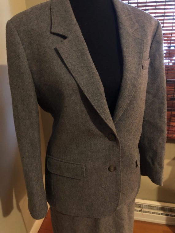 Pendleton mid 1980s gray wool suit - image 3