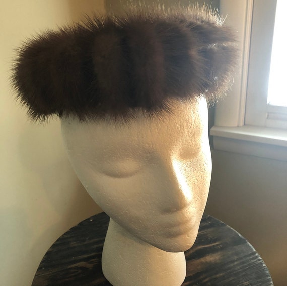 Mink clearance pillbox hat