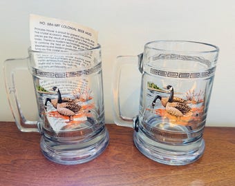 Vintage 1960s Princess House Canadian Goose Colonial Beer Mug - 2