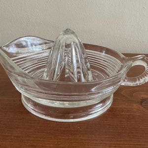 Vintage MCM Glass Citrus/Lemon Juicer