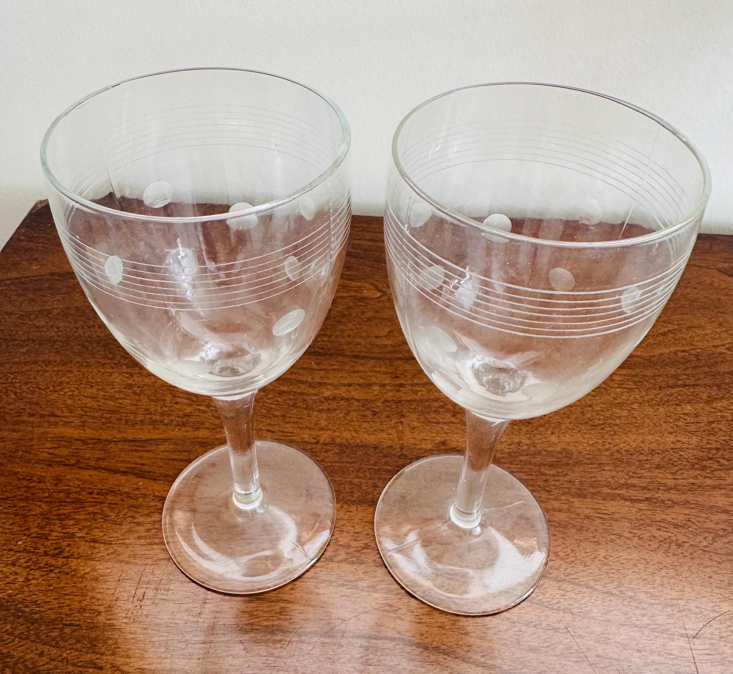 Vintage polka dot drinking glass - Etsy 日本