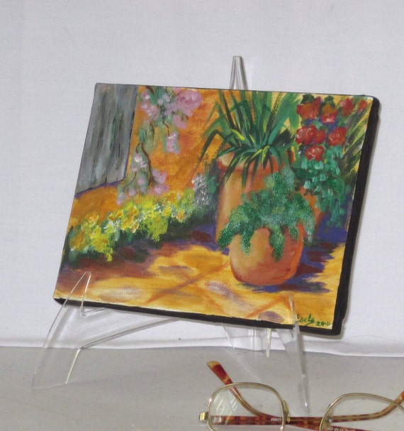 The Patio Original Small Acrylic Paintng - Acrylic Patio Paint The Patio Original Small Acrylic Paintng - Acrylic Patio Paint