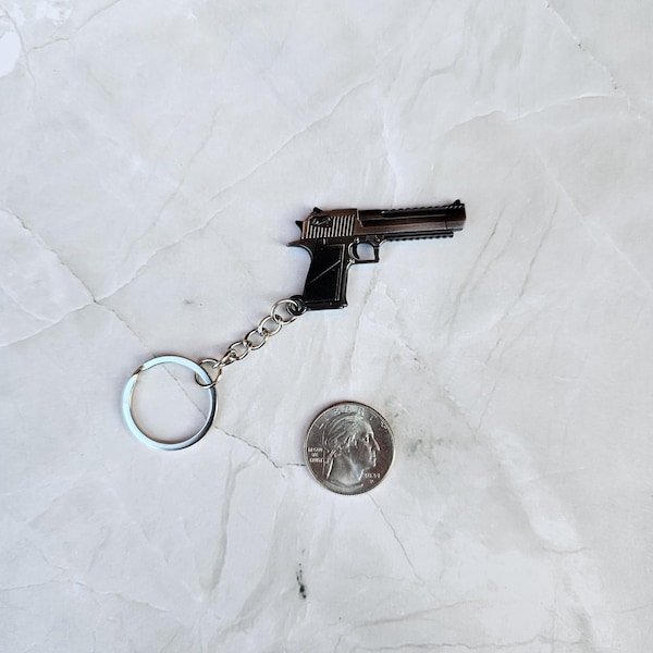 Handgun Keychain - Etsy