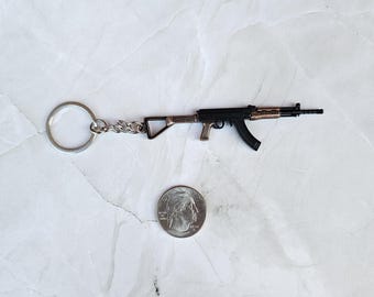 Llavero con réplica de ametralladora ligera tipo 81, regalo personal o de cumpleaños.