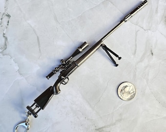 Keyring Large Weapon Replica M24 Sniper Rifle Keychain Gift