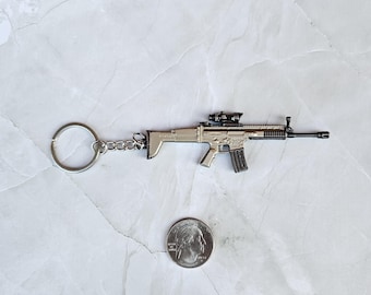 Llavero de arma réplica FN SCAR, llavero de rifle, regalo personal/regalo de cumpleaños