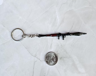 Llavero réplica de arma llavero mini lanzador de RPG / RPG 7