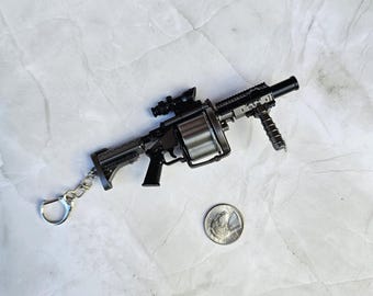 Keyring Weapon Large Replica Milkor Multiple Grenade Launcher Keychain Personal Gift | Birthday Gift