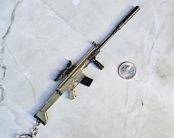 Keyring Large Weapon Replica SCAR-L Assault Rifle Keychain Personal Gift | Birthday Gift