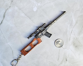 Llavero de arma grande, réplica de rifle VSS Vintorez, regalo personal o de cumpleaños.