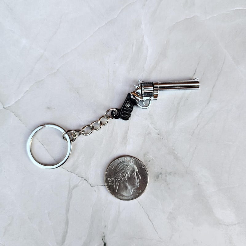 Handgun Keychain - Etsy