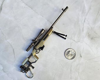 Keyring Large Weapon Replica Sniper Rifle Keychain Gift