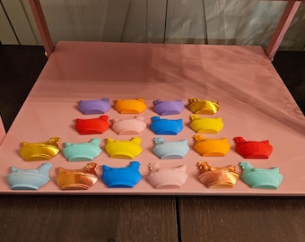 Imán para nevera con gallina anidando impreso en 3D, decoración de cocina rústica