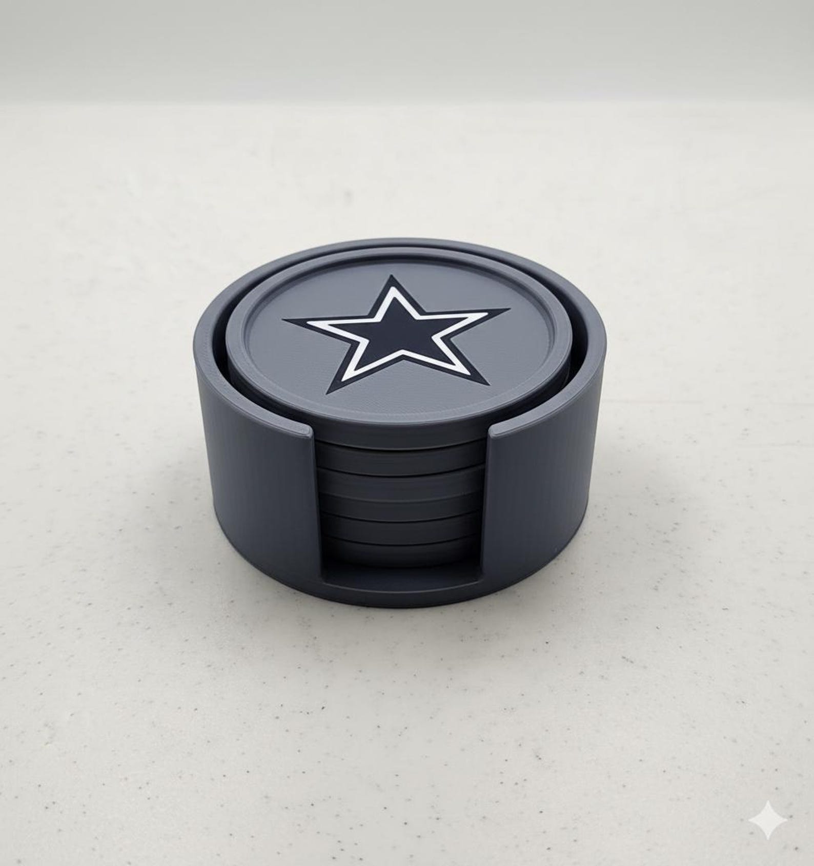 Dallas Cowboys Coaster Set With Holder | 3D Printed Game Day Gift - Etsy