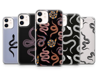Snake Phone Case Serpent Python Cover for iPhone 17, 16Pro, 15, 14, 13, 12, Samsung S25, S24, S23, S22, A16, A56, A55, Pixel 10Pro 9Pro