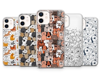 Hund Handyhülle Puppy Doggo Animal Cover für iPhone 17Pro Max, 16, 15, 14, 13, 12, Samsung S26, S25, S24, S23Fe, A16, A56, Pixel 10, 9Pro