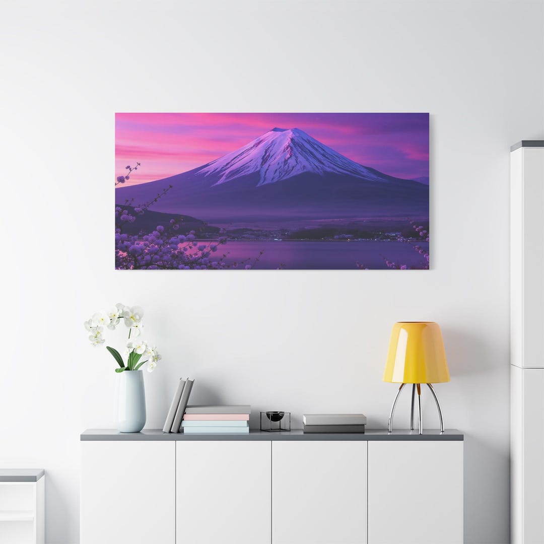 Mount Fuji Canvas Print | Japanese Landscape Wall Art - Etsy