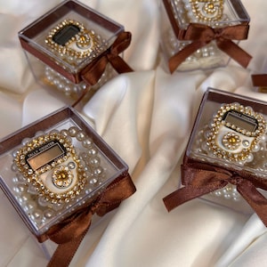 Luxury Pearl Tasbih Counter Favor Box,Digital Tally Counter Gift, Mevlid Favors,Wedding, Special