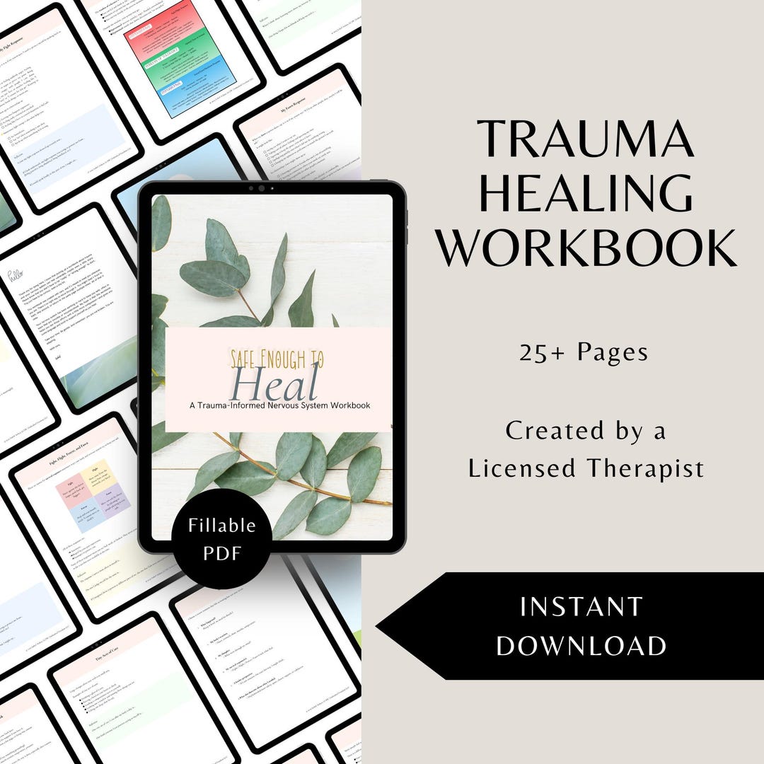 Trauma Healing and Nervous System Workbook - Created by a Therapist ...