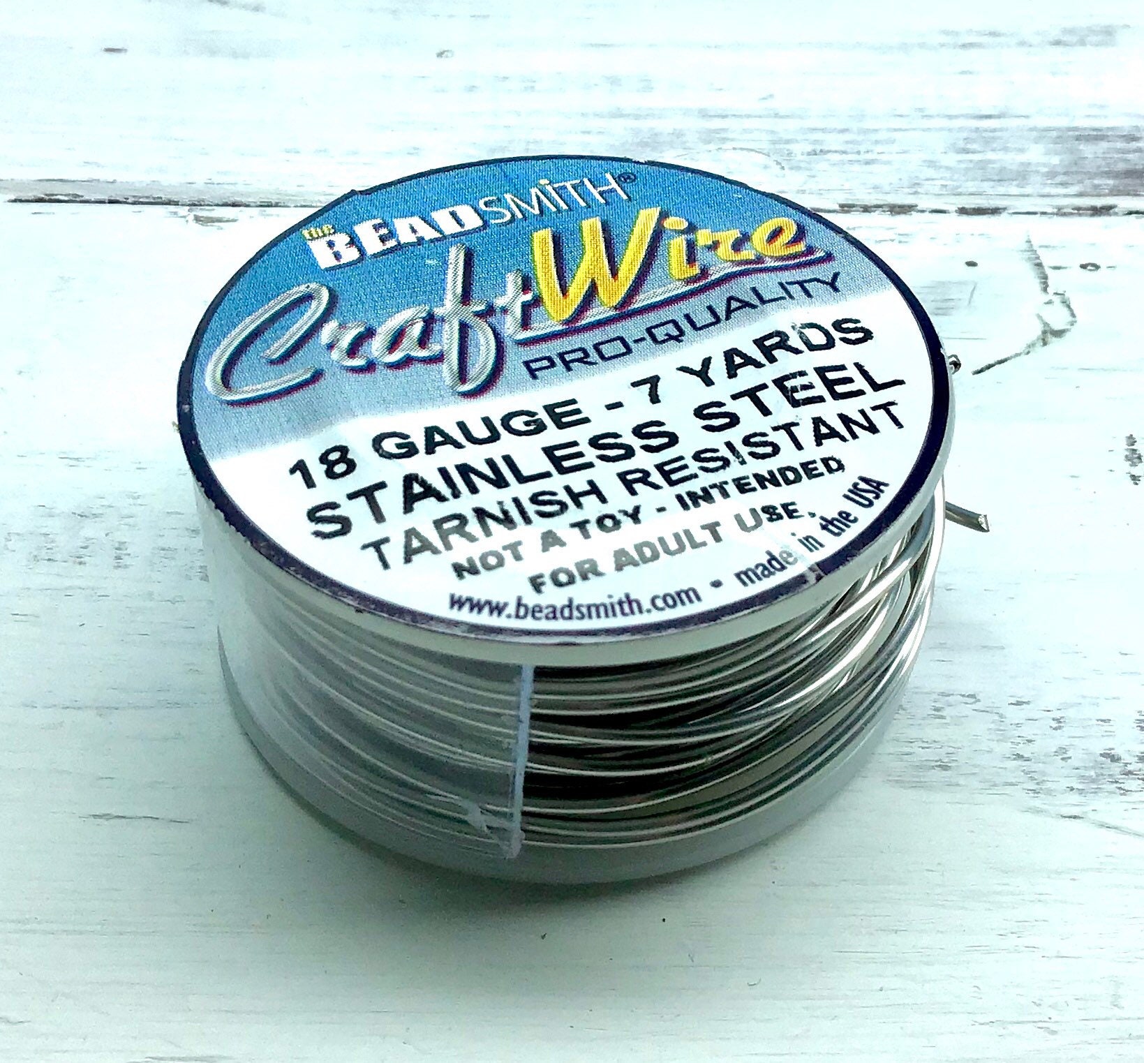 1 Reel ( 5 meters ) 1mm ( 18 gauge ) Copper Wire , Round Half Hard Wire ,  Wrapping Wire- MB27