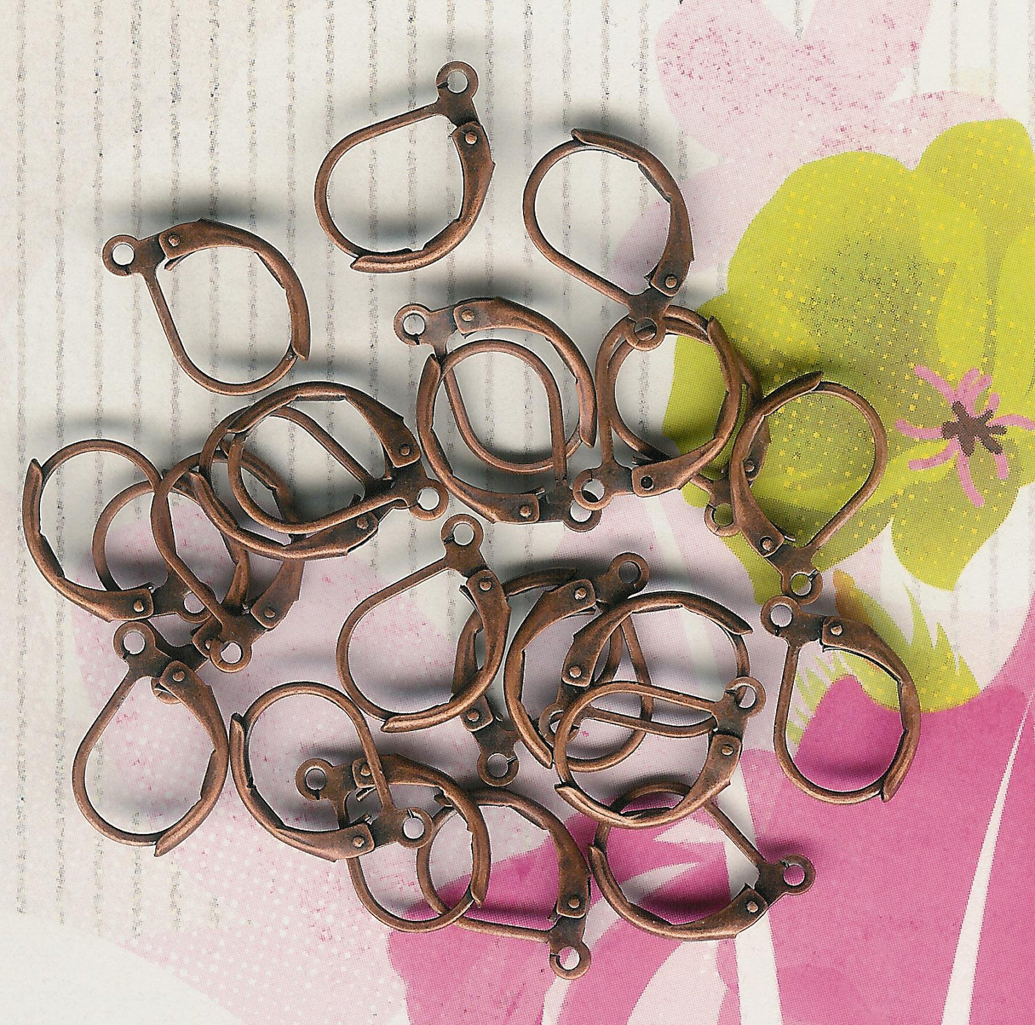 Antique Copper Leverback, Copper Lever Back Earwires, Antique Copper Earwires, Copper Earring Wires, French Wires, Copper Eurowires, Copper