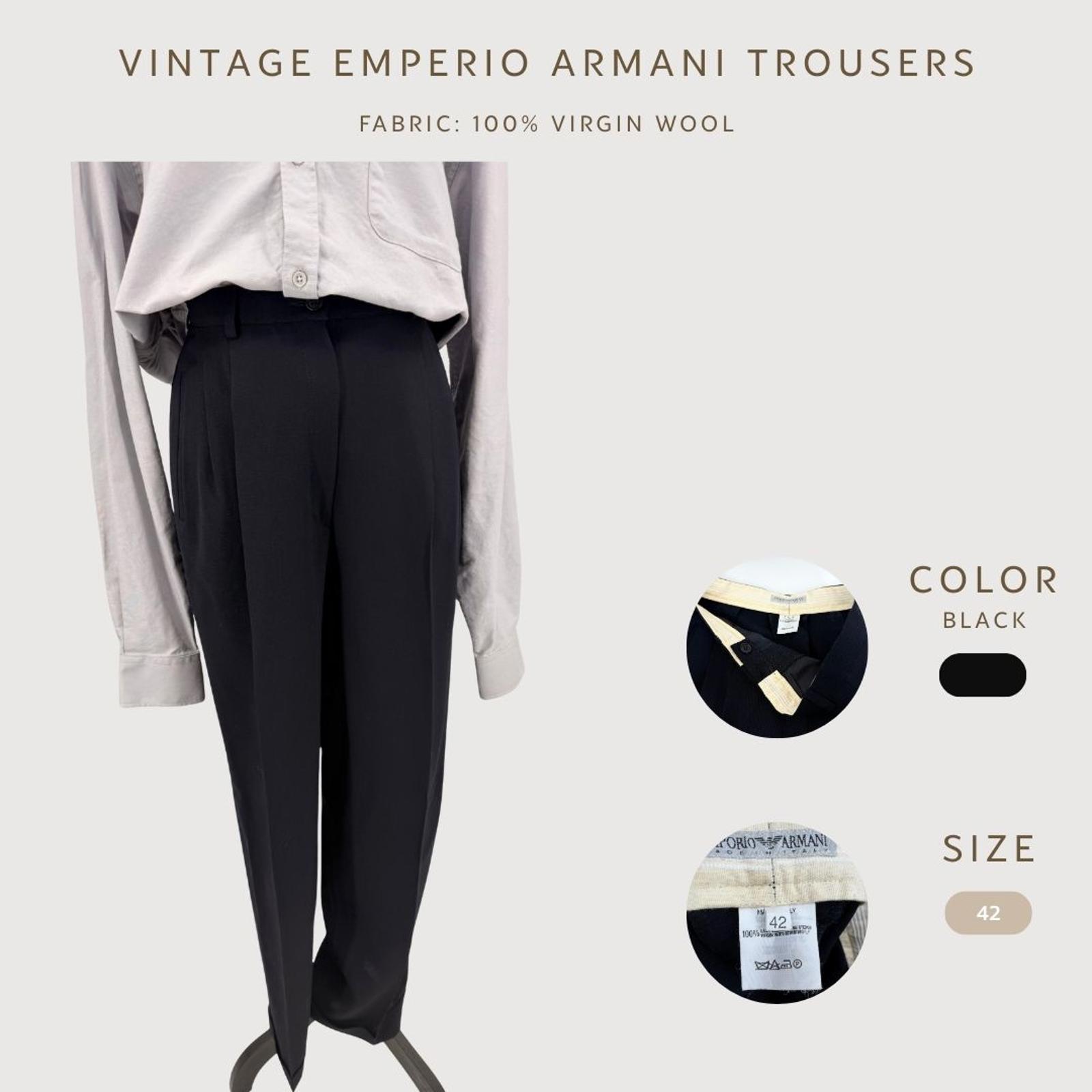 Vintage Armani Wool Pants - Etsy
