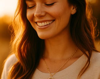Faith Mountain Charm Necklace | Surgical Steel Paperclip Chain