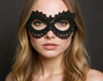 Lace Masquerade Mask Crochet Pattern PDF