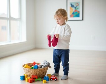 Knit Mittens Pattern PDF Easy Beginner Gloves Winter Cozy Adult Kids