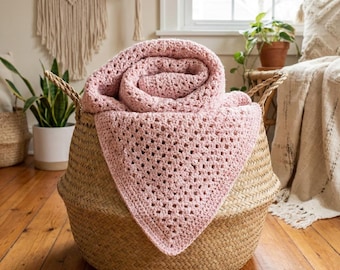 Crochet Baby Blanket Pattern Shell Stitch Soft Nursery Gift PDF