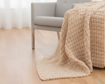 Crochet Baby Blanket Pattern PDF, Easy Crochet Blanket, Soft Nursery Blanket Gift