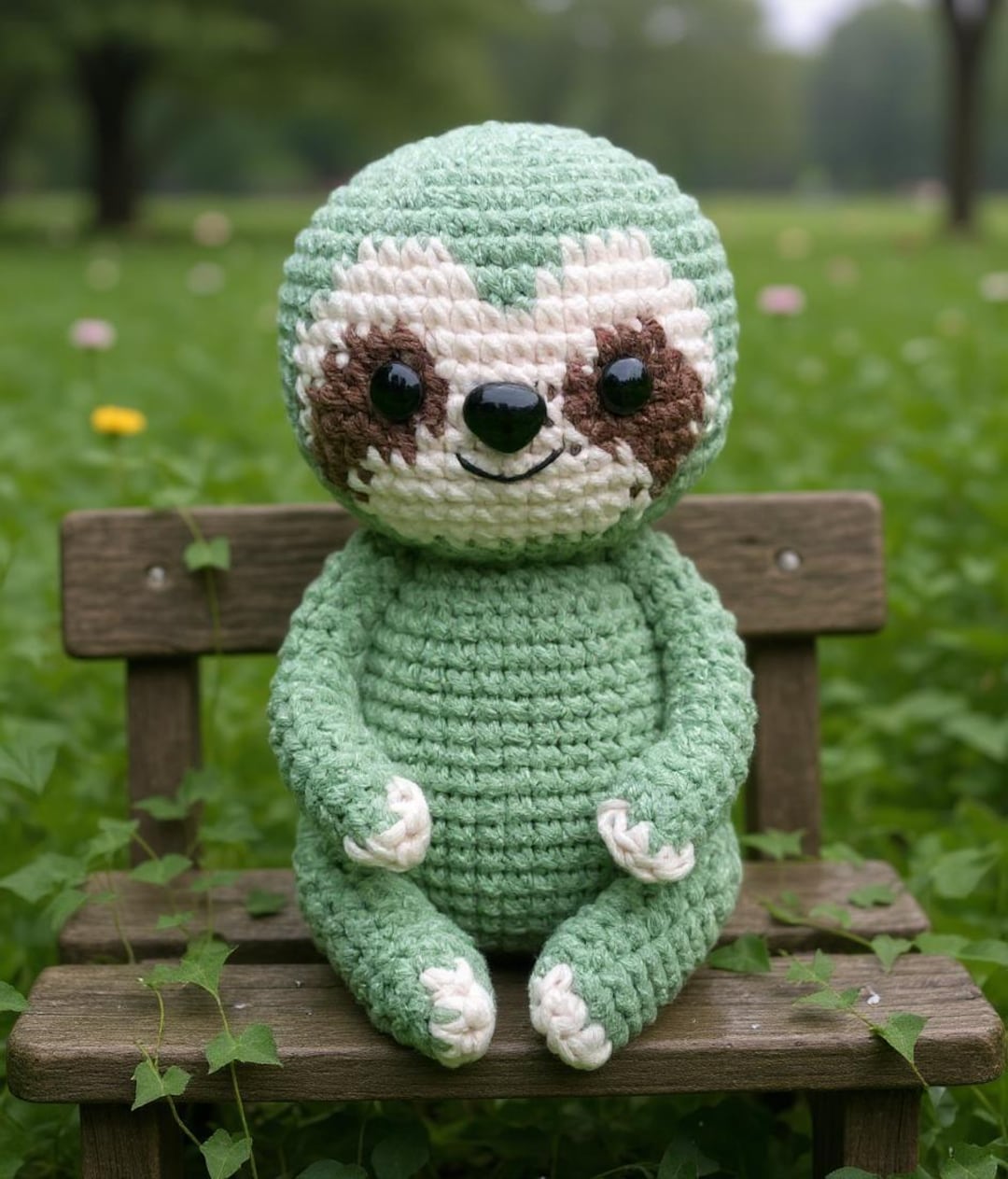 Amigurumi Sloth Crochet Pattern, Cute Lazy Animal Plush Toy PDF ...