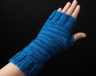 Fingerless Gloves Pattern PDF, Knit Crochet Mittens, Easy Hand Warmers S M L