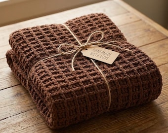 Crochet Blanket Pattern Ombre Chunky Textured Cozy Throw Easy PDF