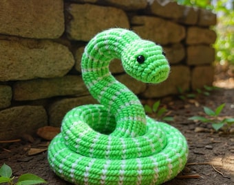 Crochet Snake Pattern PDF Amigurumi Toy Beginner Easy Plush Crochet Toy