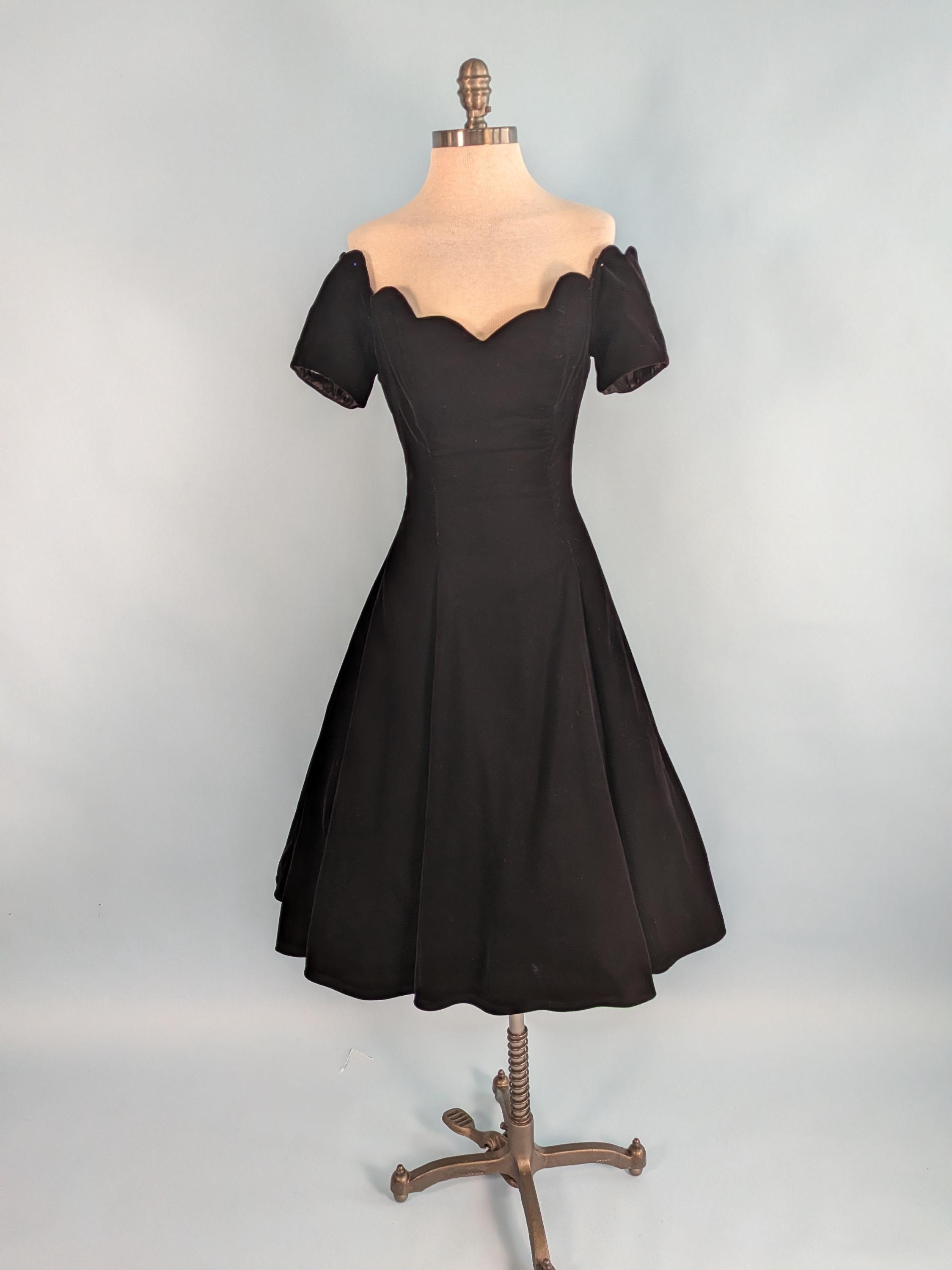 strapless open back dress Red Off The Shoulder Midi Dress – Unique Vintage main image 1