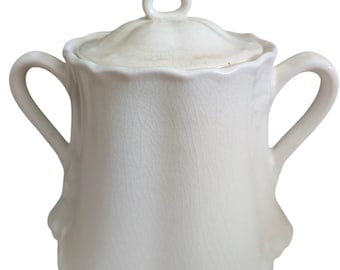 Azucarero con tapa de porcelana Royal China vintage, estilo rústico de granja.