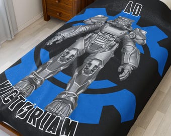 Fallout T60 Power Armor-deken | Brotherhood of Steel pluche plaid