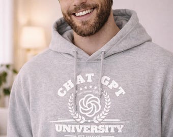 Chat GPT University hoodie | AI Logo Sweatshirt, Collegiate Style