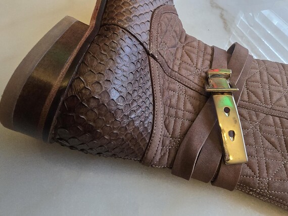 CUADRA - Pathe Brown Western Python Boots for Wom… - image 2