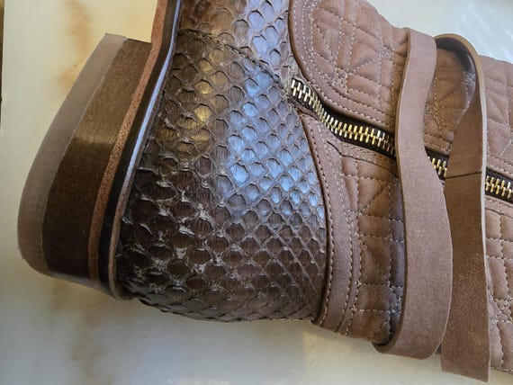 CUADRA - Pathe Brown Western Python Boots for Wom… - image 3