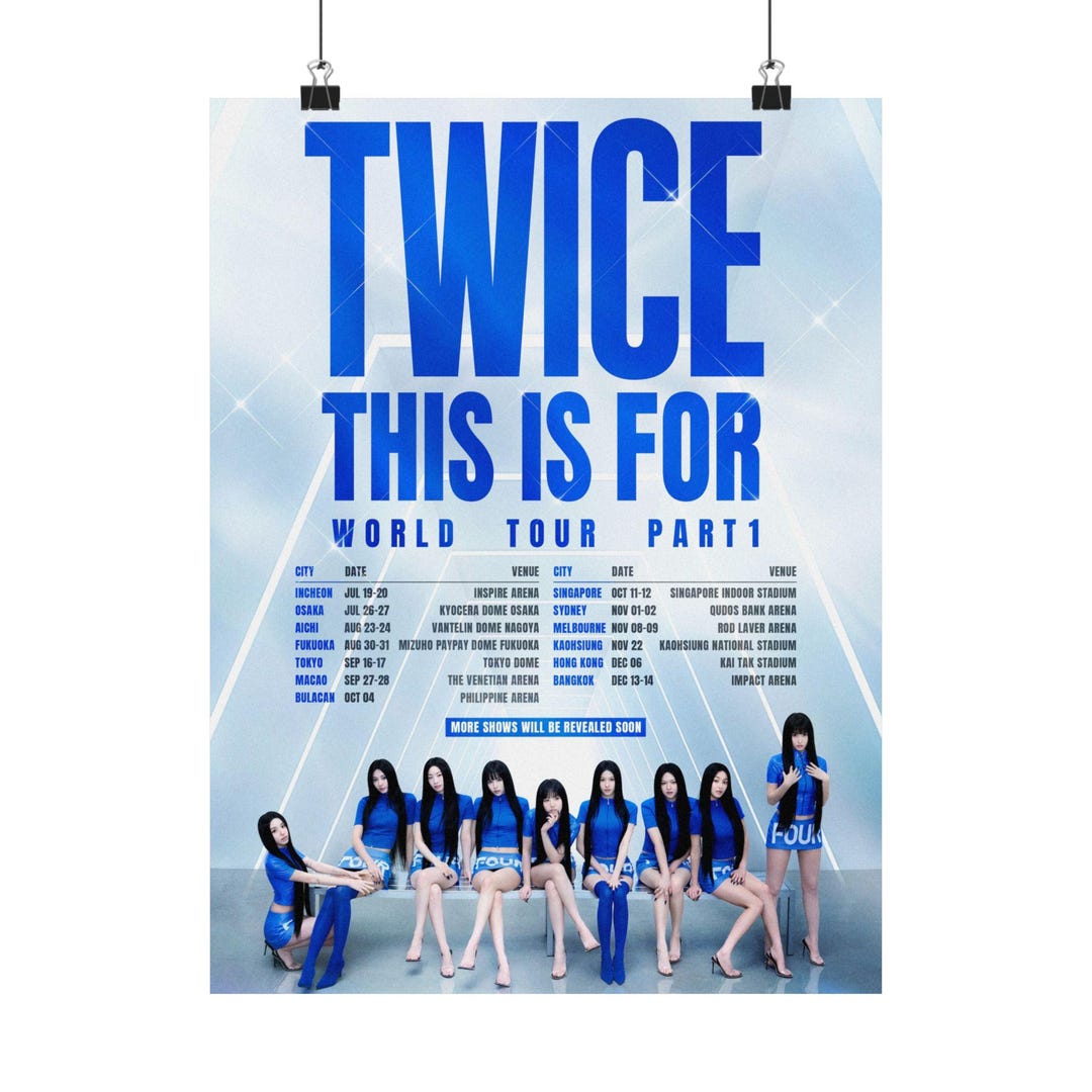 This is for | Twice World Tour Poster - Etsy