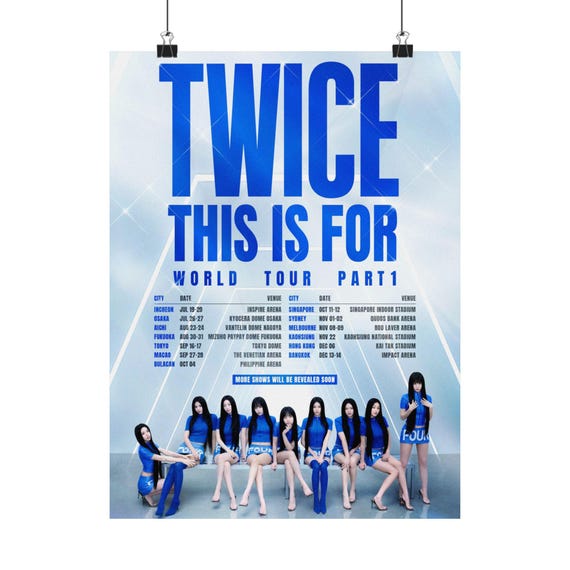 This is for | Twice World Tour Poster - Etsy