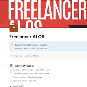 Freelancer OS Notion Template | Business Dashboard + Invoice Tracker + Project Management + Client Tracker-Effortless Business Organization