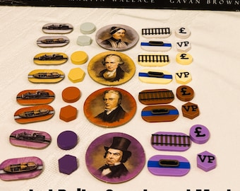 Messing Birmingham bordspel upgrade Messing Birmingham tokens cadeau voor bordspelliefhebber