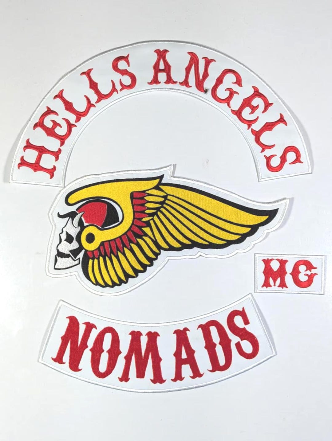 Hells Angels 1% MC Affa Nomads and California Full Embroidery Patch ...