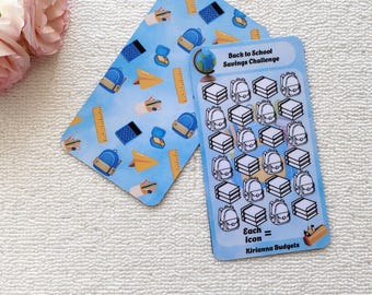 Reusable Back To School Savings Challenge - Laminated A6 Budget Insert