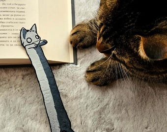 Marque-page chat zombie