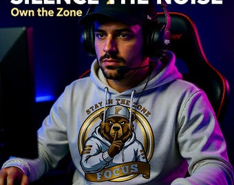 Digital download png bear focus design